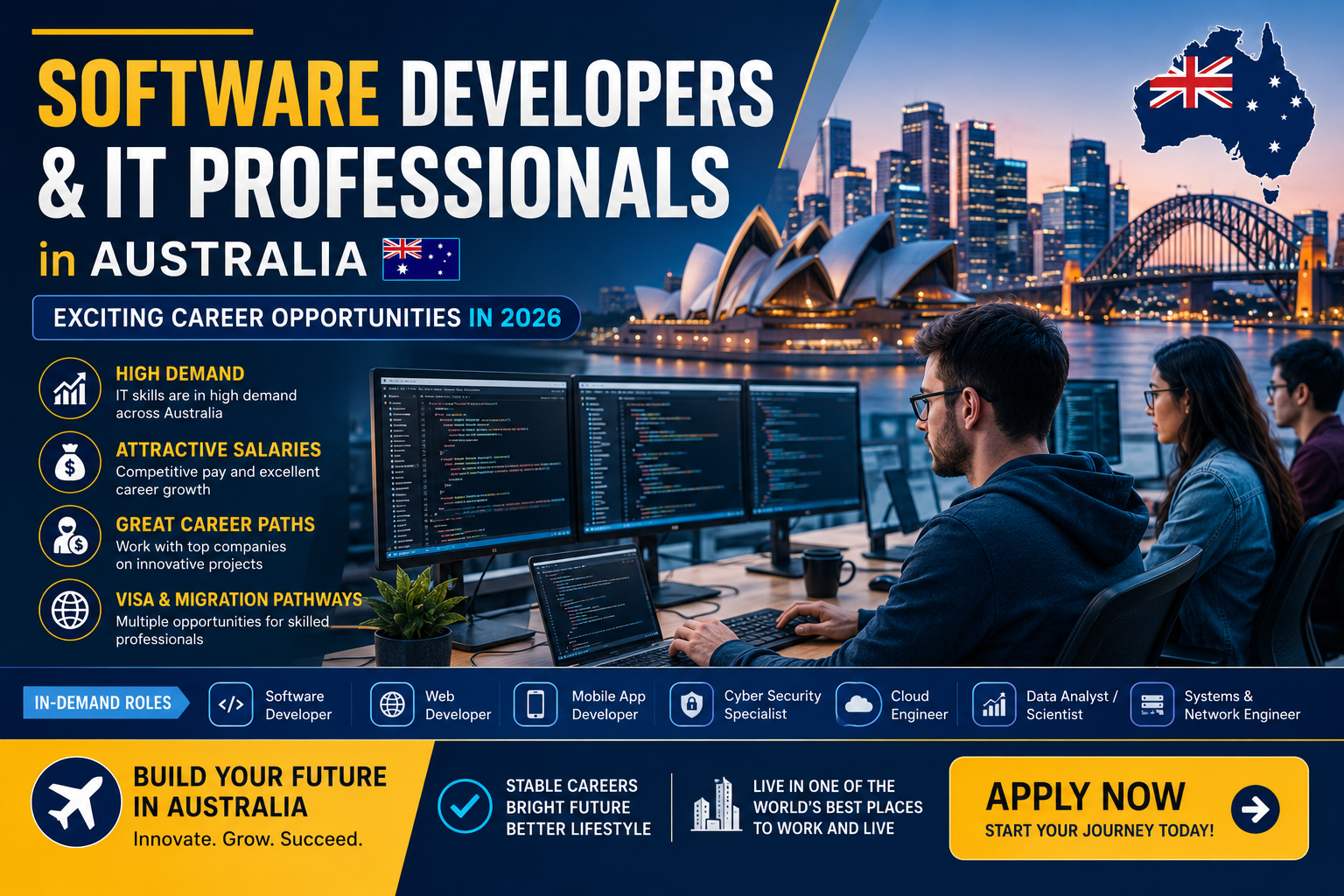 Software Developers & IT Professionals in Australia – Exciting Career Opportunities in 2026
